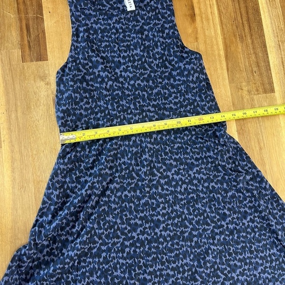 Athleta Santorini Black Blue Leopard Dress Athleisure Casual Pickleball Sz Sm - Picture 7 of 9